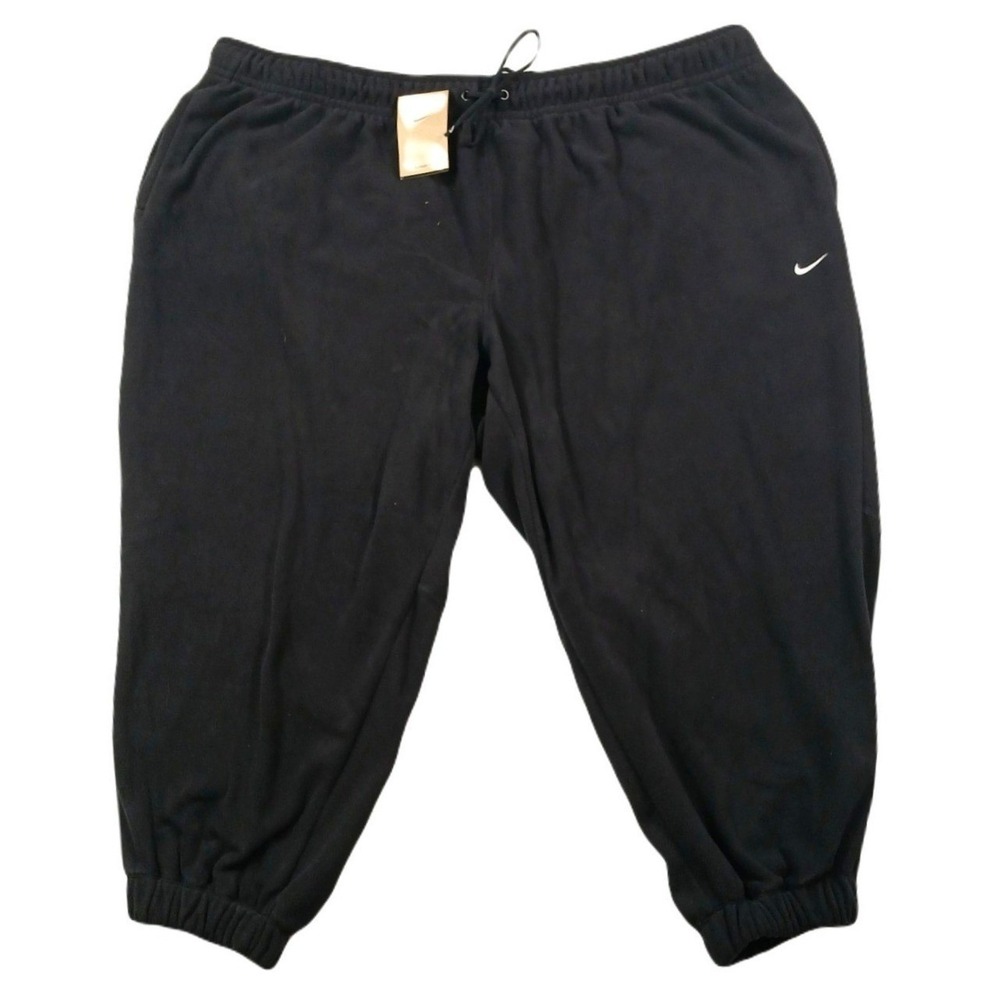 Nike Therma-FIT Loose Fleece Jogger Pants Womens 3X Plus Size Black $80 NEW